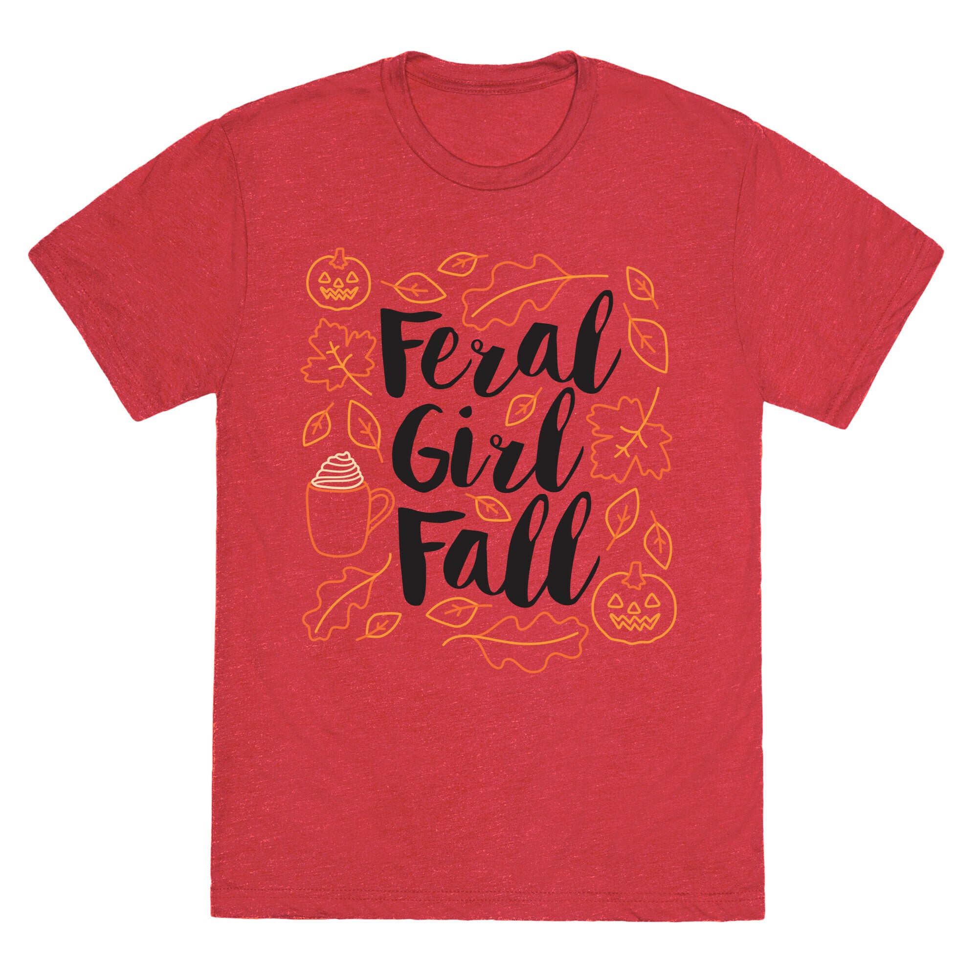Basic Feral Girl Fall Unisex Triblend Tee